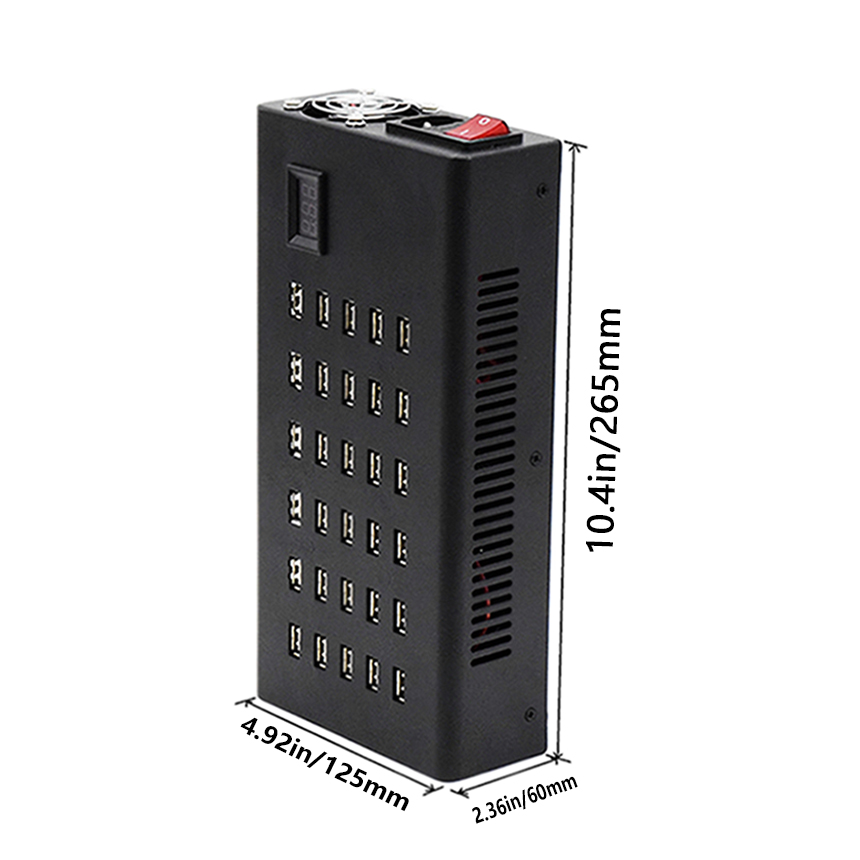 30 Ports 300W USB Charging Station Dock USB Power Station Multi Ports USB Charger For Tablets Phones