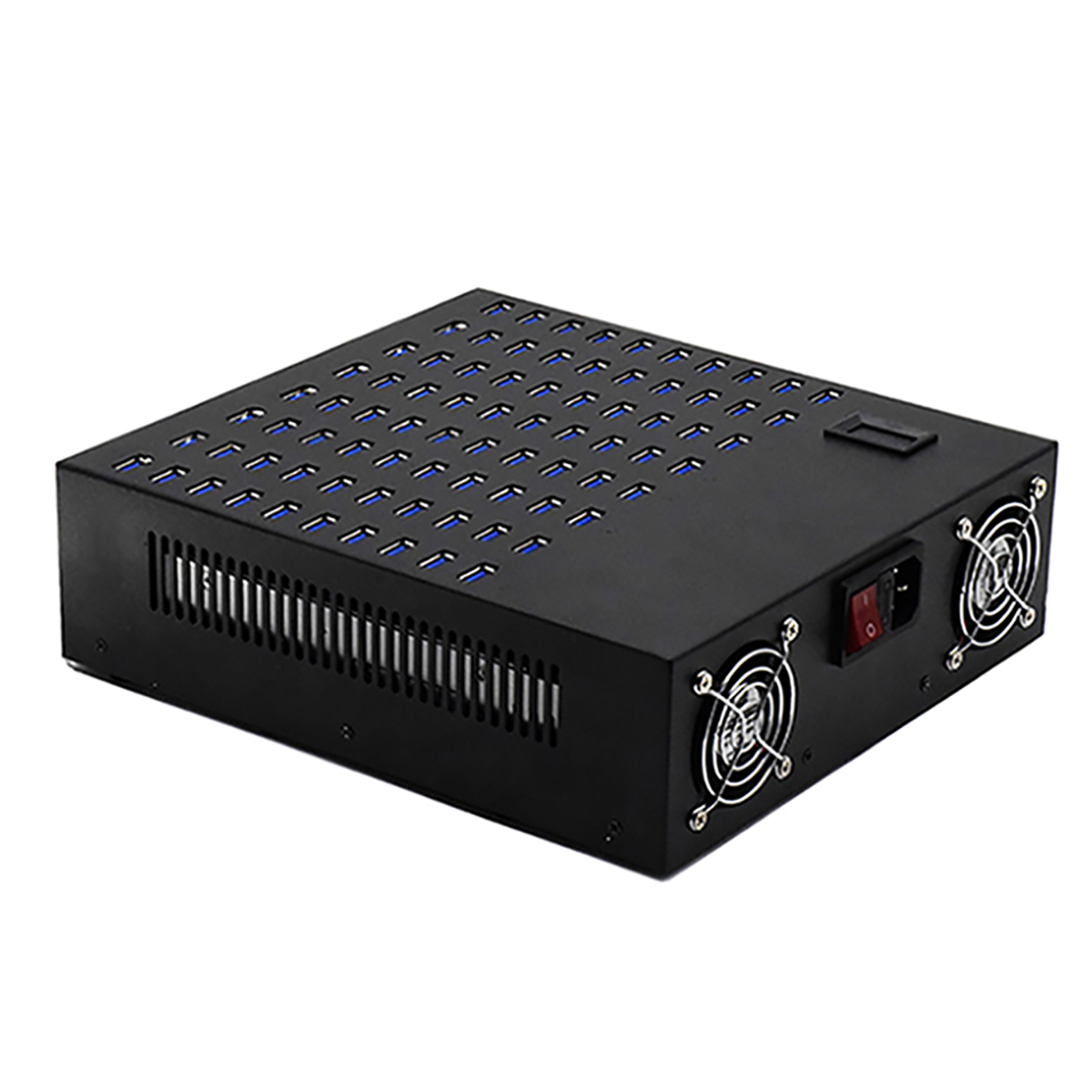 80 Ports 600W Charging Station for Multiple Devices for Smart phone Laptop Kindle USB Devices
