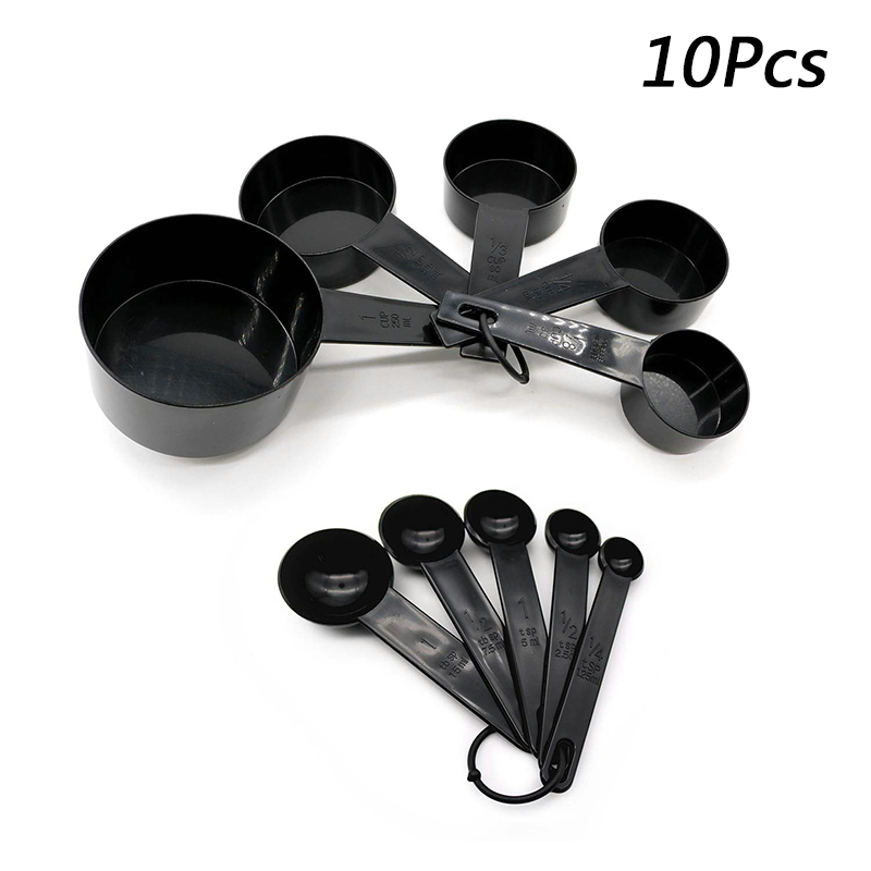 10 Pcs Measuring Spoons Teaspoon Coffee Sugar Scoop Cake Baking Measuring Cups Kitchen Cooking Tools