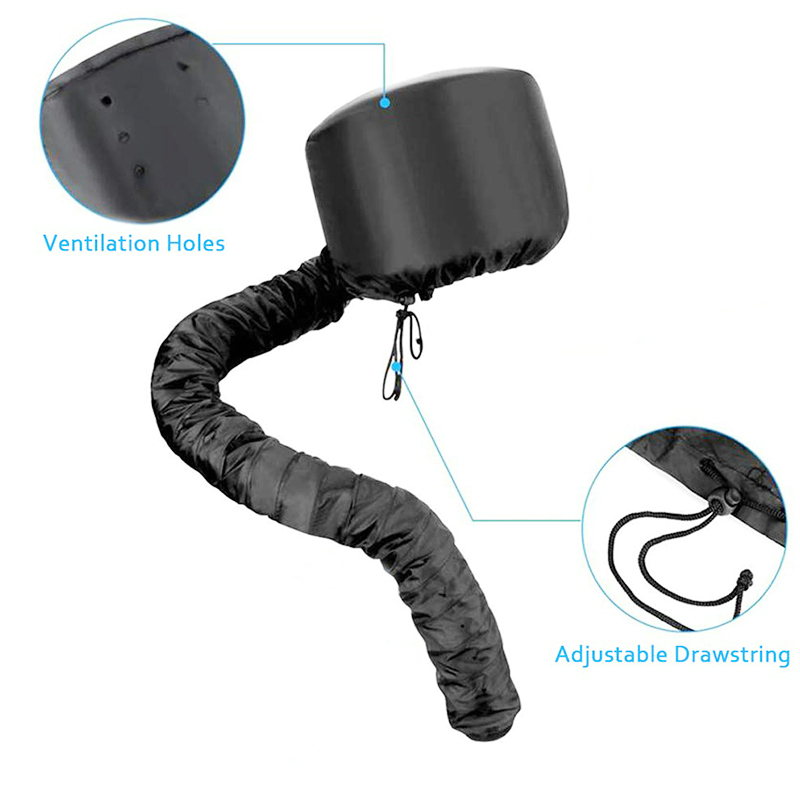 Soft Bonnet Hood Hair dryer Attachment  Hair Dryer Hair Styling and Hair Drying with Extended Hose