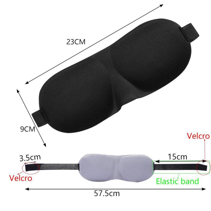 3D Sleeping Eye Mask Eyeshade Cover Soft Portable Blindfold Travel Eyepatch Rest Night Sleep Masks