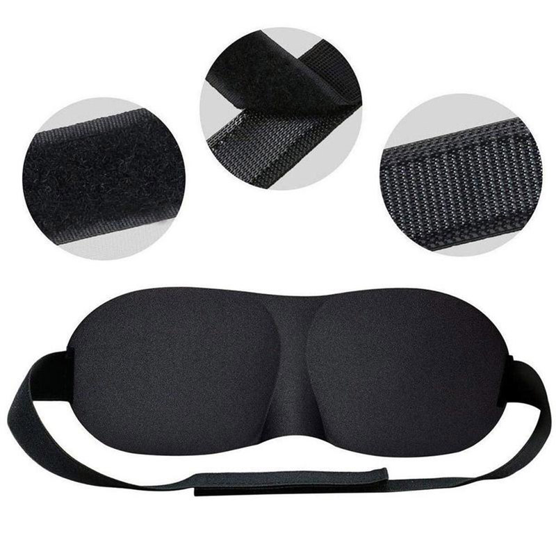 3D Sleeping Eye Mask Eyeshade Cover Soft Portable Blindfold Travel Eyepatch Rest Night Sleep Masks