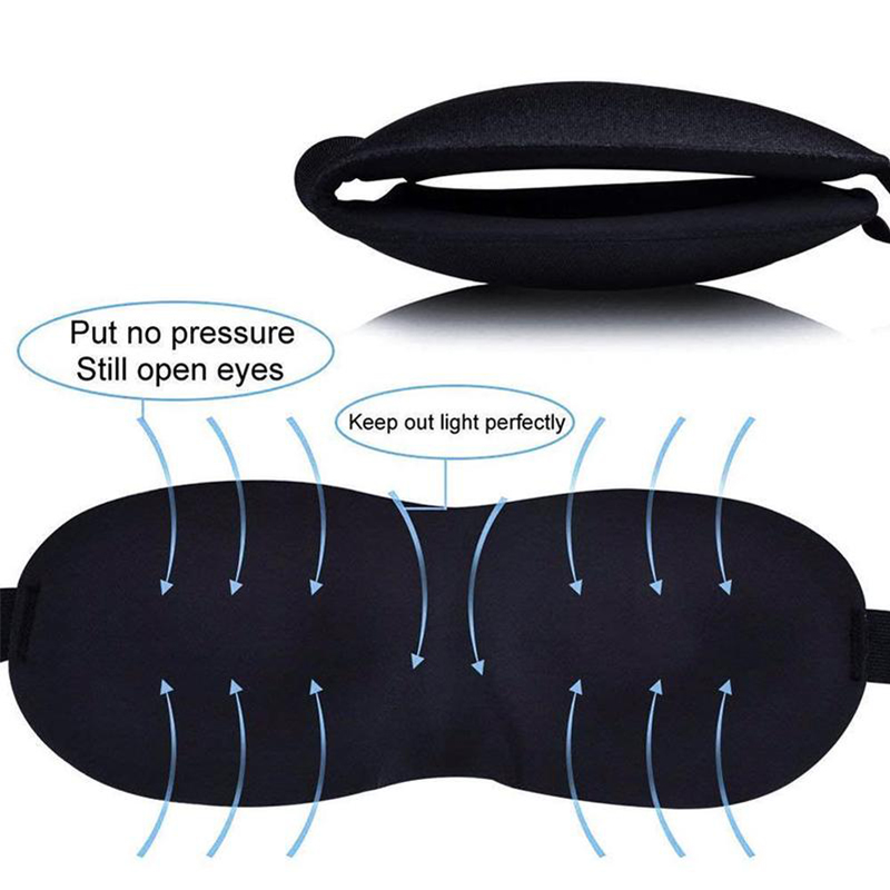 3D Sleeping Eye Mask Eyeshade Cover Soft Portable Blindfold Travel Eyepatch Rest Night Sleep Masks
