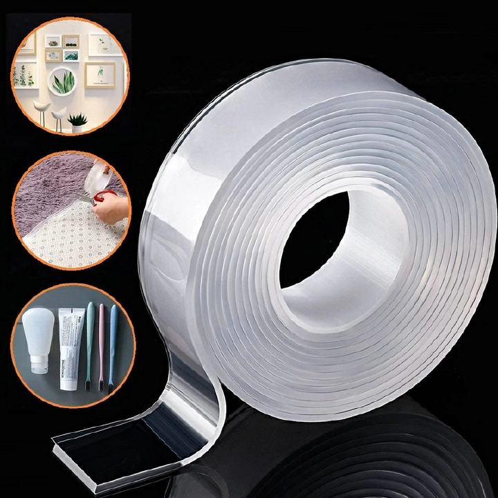 1 Pc Nano Double Sided Tape Heavy Duty Washable Strong Wall Tape Removable Transparent Sticky Tape