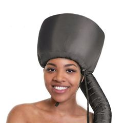 Soft Bonnet Hood Hair dryer Attachment  Hair Dryer Hair Styling and Hair Drying with Extended Hose Black as picture