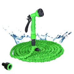 Garden Hose Expandable Magic Flexible Water Hose EU Hose Plastic Hoses Pipe With Spray Gun To Watering Car Wash Spray Green 100FT / 30m