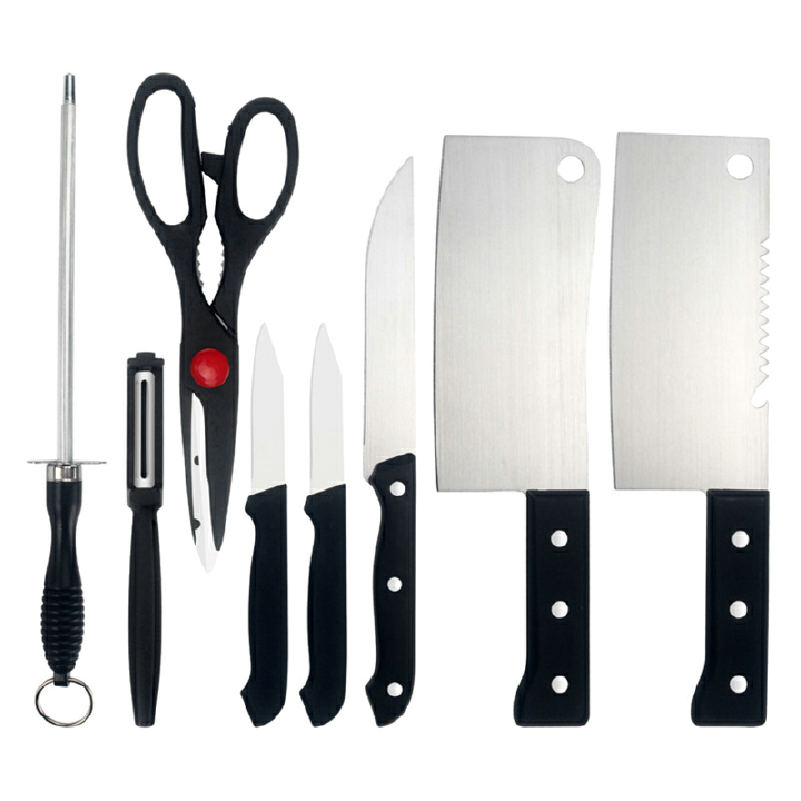 Kitchen Knives Set chef knives 8 Pieces Stainless Steel Forged Kitchen Scissors Kitchen Shears Peeler Chef Slicer Paring Knife Gift Kitchen & Dining room appliances