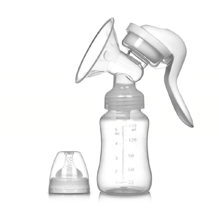 New Arrivals Manual Breast Pump Adjustable Suction Silicone Hand Pump Breastfeeding Small Portable Manual Breast Milk Catcher Baby Feeding Pumps