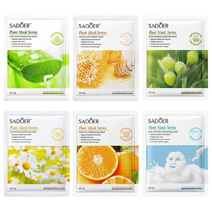 5 PCS Facial Mask Sheet Pores Moisturizing Oil-Control Anti-Aging Replenishment Face Care Skin Care