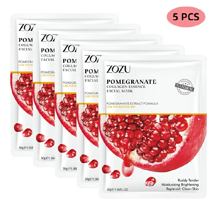 5 PCS Facial Mask Sheet Pores Moisturizing Oil-Control Anti-Aging Replenishment Face Care Skin Care