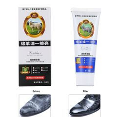 1PC Shoe Cream Polish Shoe Care Leather Cream  Boot Creme Polishes Leather Maintenance Oil Polisher Cleaning Tool for Shoes Refurbished Changing Care Black 70G 1 PC