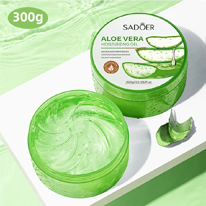 Aloe Vera Gel Moisture Face Cream Gel Skincare Sleeping Mask Skin Care Cosmetics 300g Aloe Vera Gel for Face Scalp Skin and Sunburn Relief