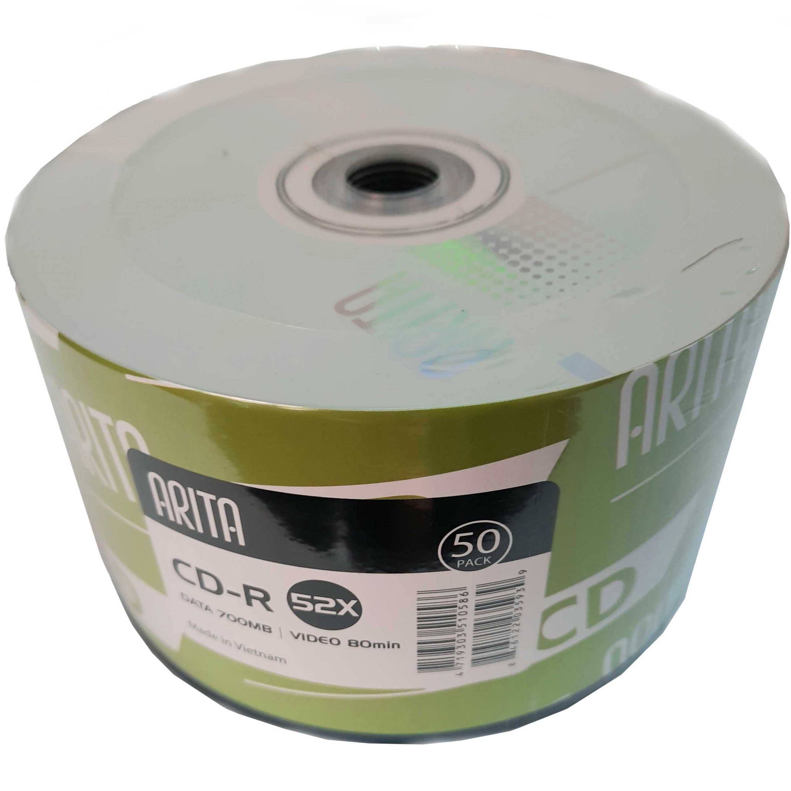 50Pcs Blank CDs CD+R Data - 700MB Video - 80Min Capacity disc 52x
