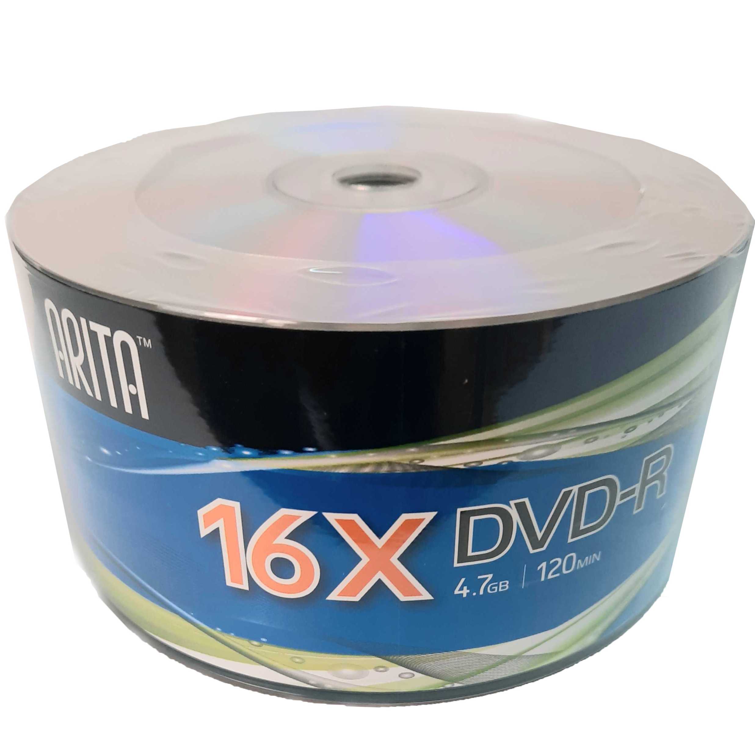 50Pcs Blank DVDs 16x DVD-R 4.7GB 120Min High Quality