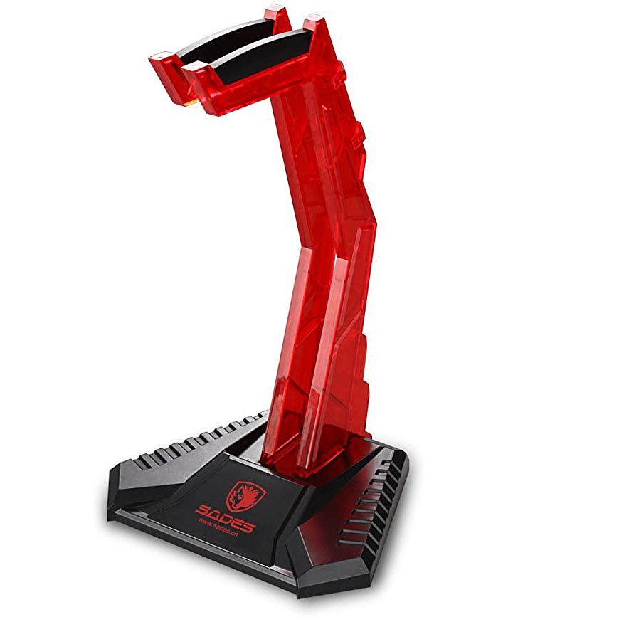SADES E-Sports Gaming Headphone Cradle Bracket Stand Mounted Display Rack Headset Hanger Holder