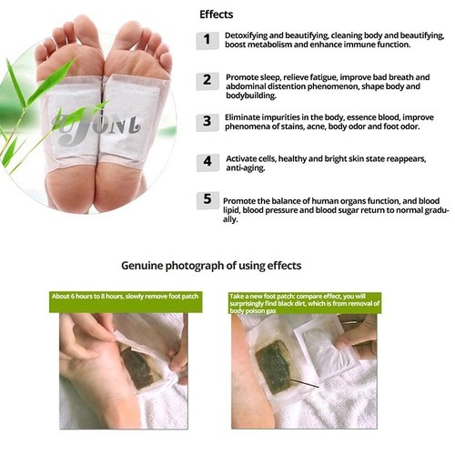 Kiyome Kinoki Detox Foot Pads Removes Body Toxins Feet Cleansing Herbal Slimming - 10 Pads