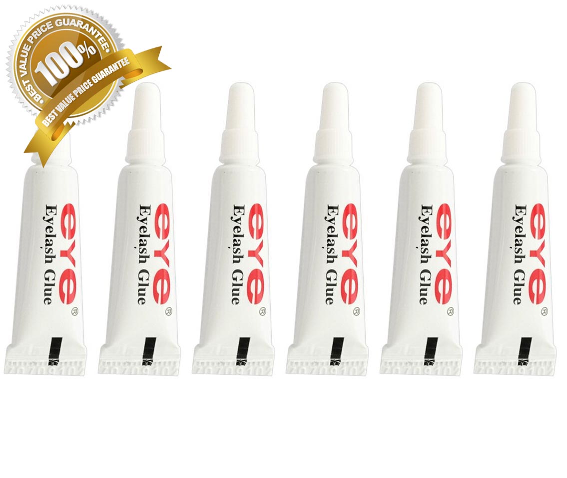 6Pcs Black Waterproof Flase Eyelash Glue - World&apos;s Largest Seller