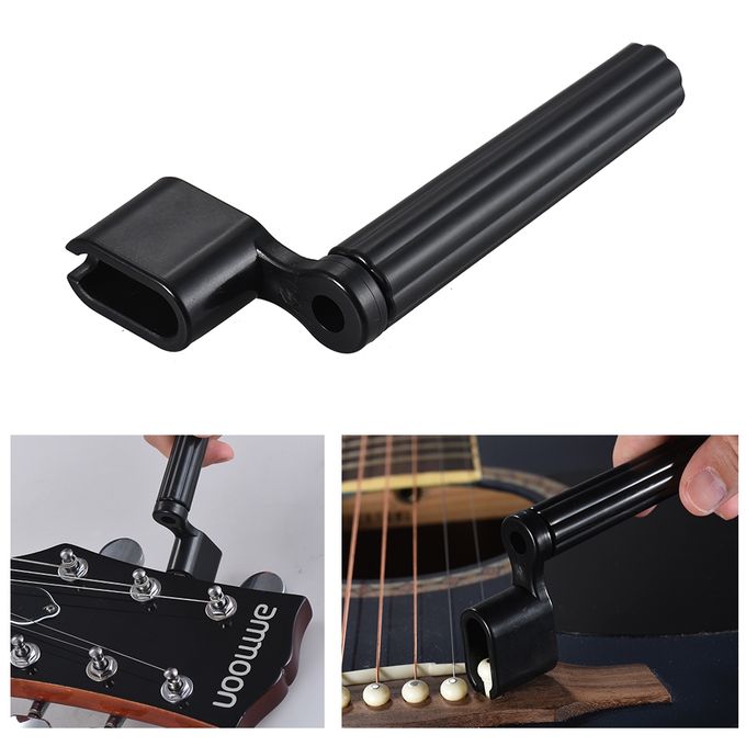 2 In 1 Guitar String Peg Winder + Bridge Pin Remover Repair