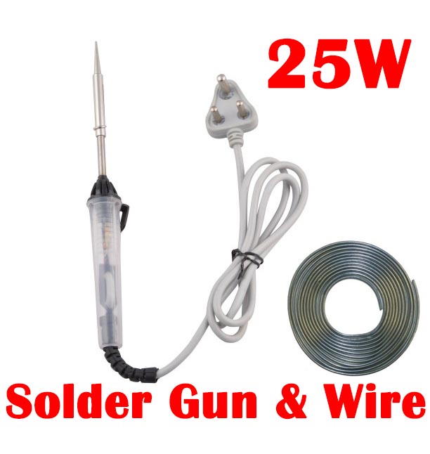 Electric Soldering Gun Iron &amp; Wire