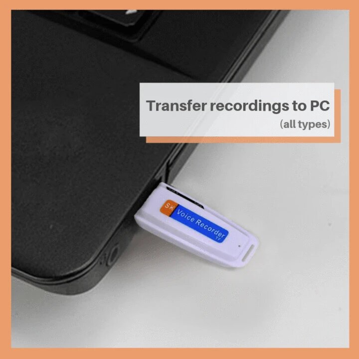 Hidden Digital USB Voice/Audio Recorder Portable MP3 Flash Drive Dictaphone Microphone