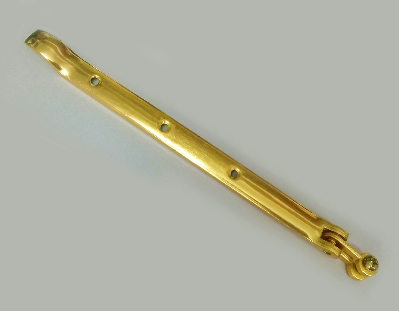 Long Window Stay Brass Plated - Fits Both Right/Left Windows