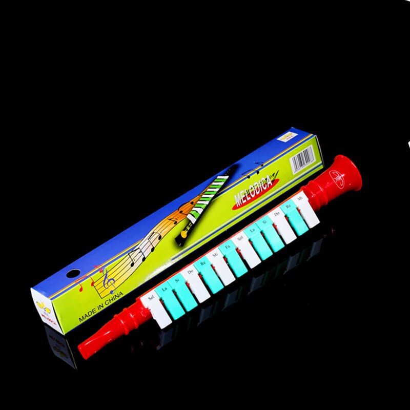 13 Key Children Melodica Blow Pipe Music Instruments Toy Horn Clarinet Orff Piano Mouth Organ