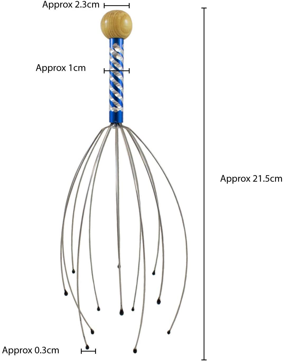 Head Massager - Relaxing Therapeutic Scalp Massage - Head Scratcher - Portable Stress Relief