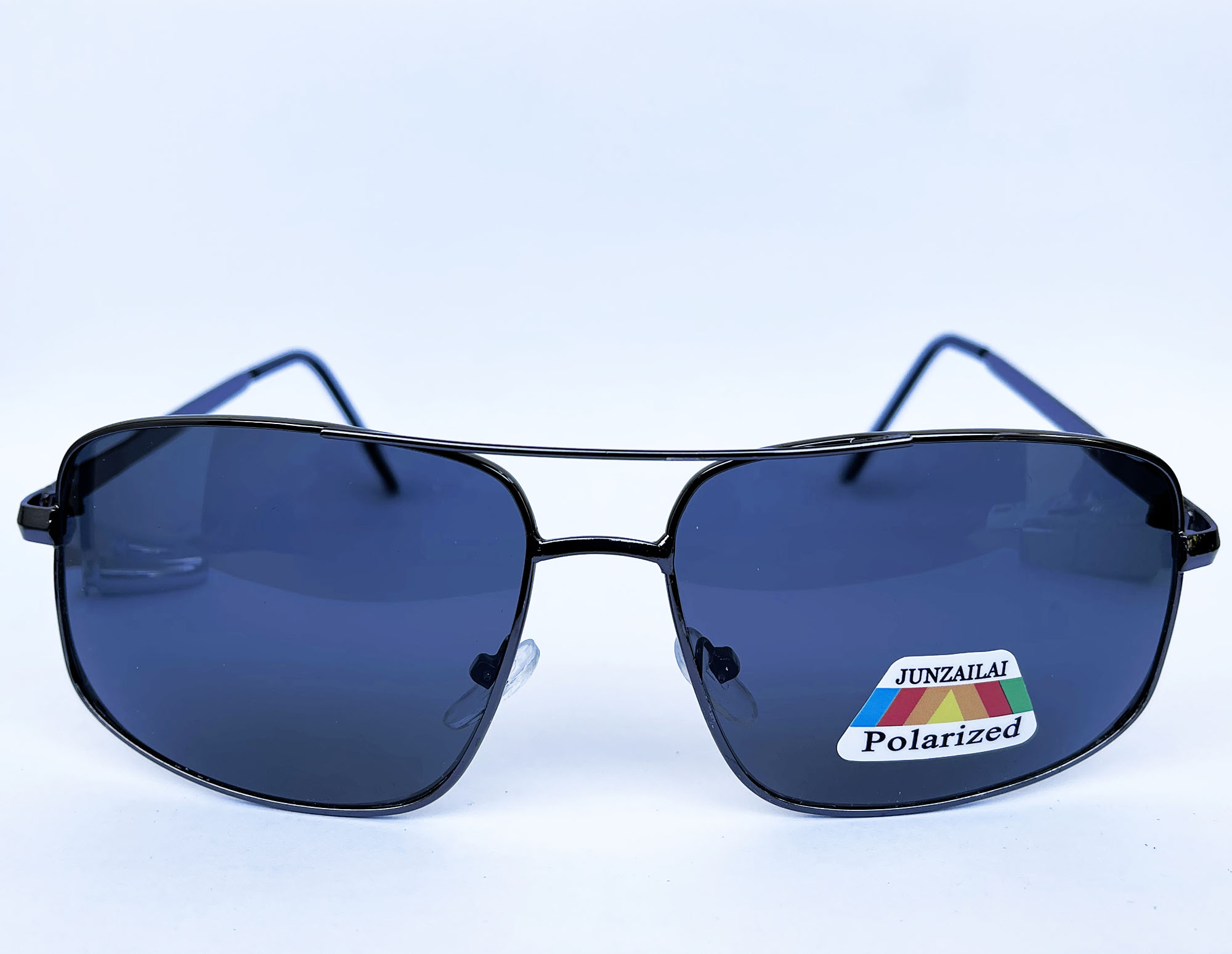Driving Polarized Sunglasses for Men Alloy Black frame Grey lens