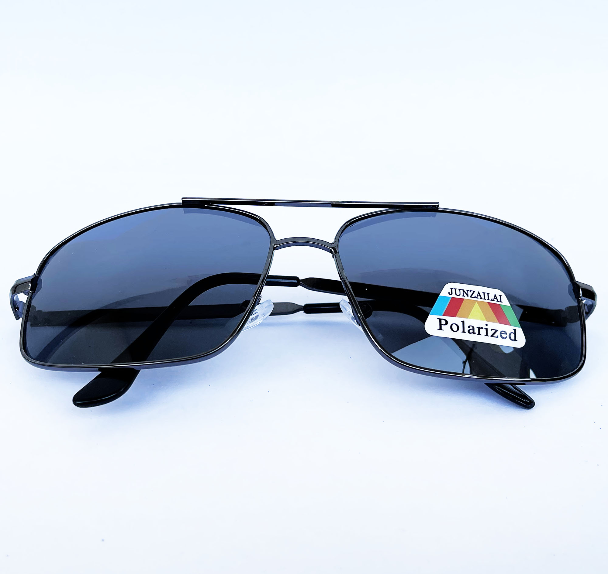 Driving Polarized Sunglasses for Men Alloy Black frame Grey lens