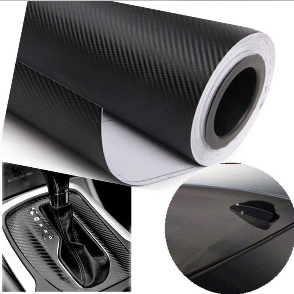 3D Carbon Fiber Vinyl Car Wrap Sheet Roll Film Sticker Decal