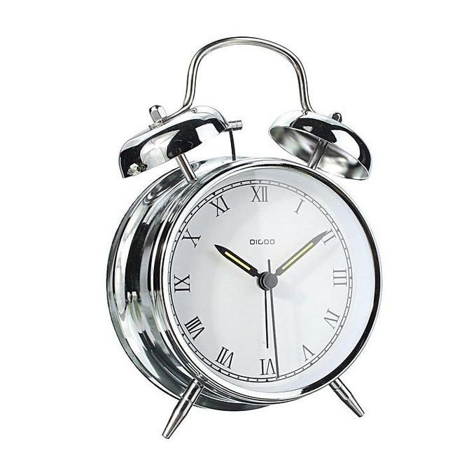 Digoo DG-TBK 4 Inches Twin Bell Desk Clock Series Retro Metal Style