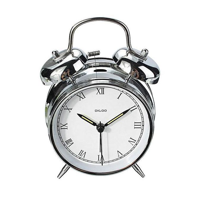 Digoo DG-TBK 4 Inches Twin Bell Desk Clock Series Retro Metal Style