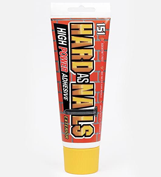 151 Hard As Nails Exterior High Power Adhesive 180ml - No Need For Nails - Made in Manchester, UK