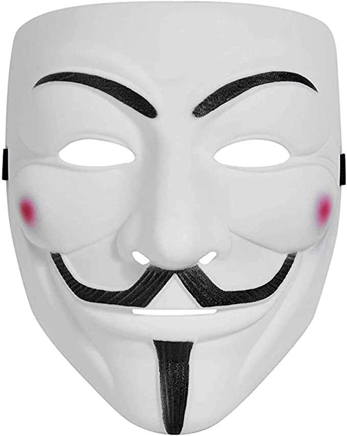 Anonymous Hacker Vendetta Guy Face Mask Halloween Fancy Party Cosplay
