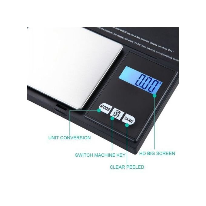 High Precision Digital Kitchen Scale Jewelry Gold Balance Weight Gram LCD Pocket Electronic Weighing