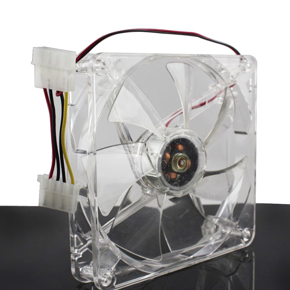 Computer PC Fan With LED 80mm Silent Cooling Fan 12V LED Luminous Chass Computer Case Mod