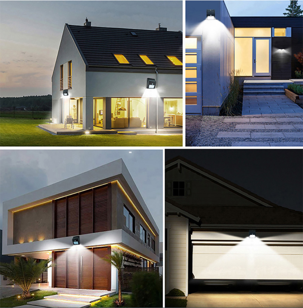 Solar LED Lights Outdoor Motion Sensor Lights Wireless IP65 Waterproof Outdoor Solar Security Lights