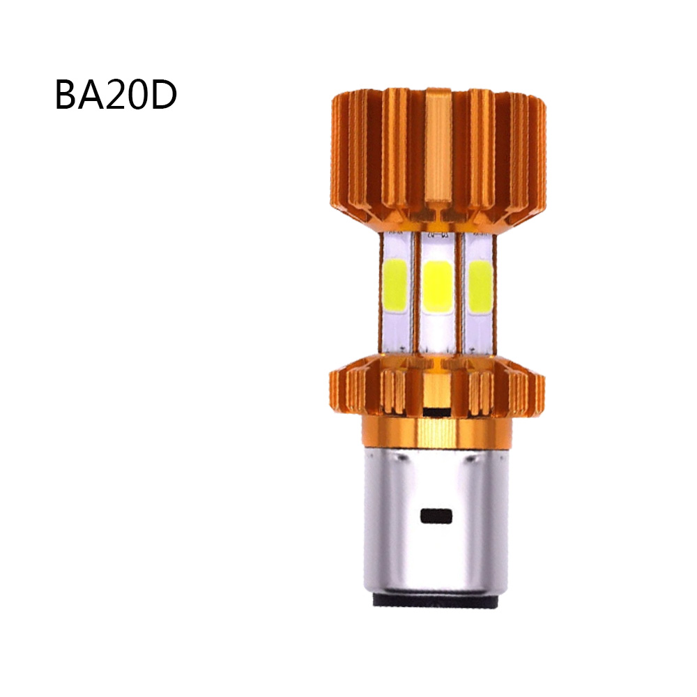 Motorcycle Headlight H4 BA20D COB 12V 75W 6 LED moto High/Low Beam Led Bulbs Super Bright 1pcs