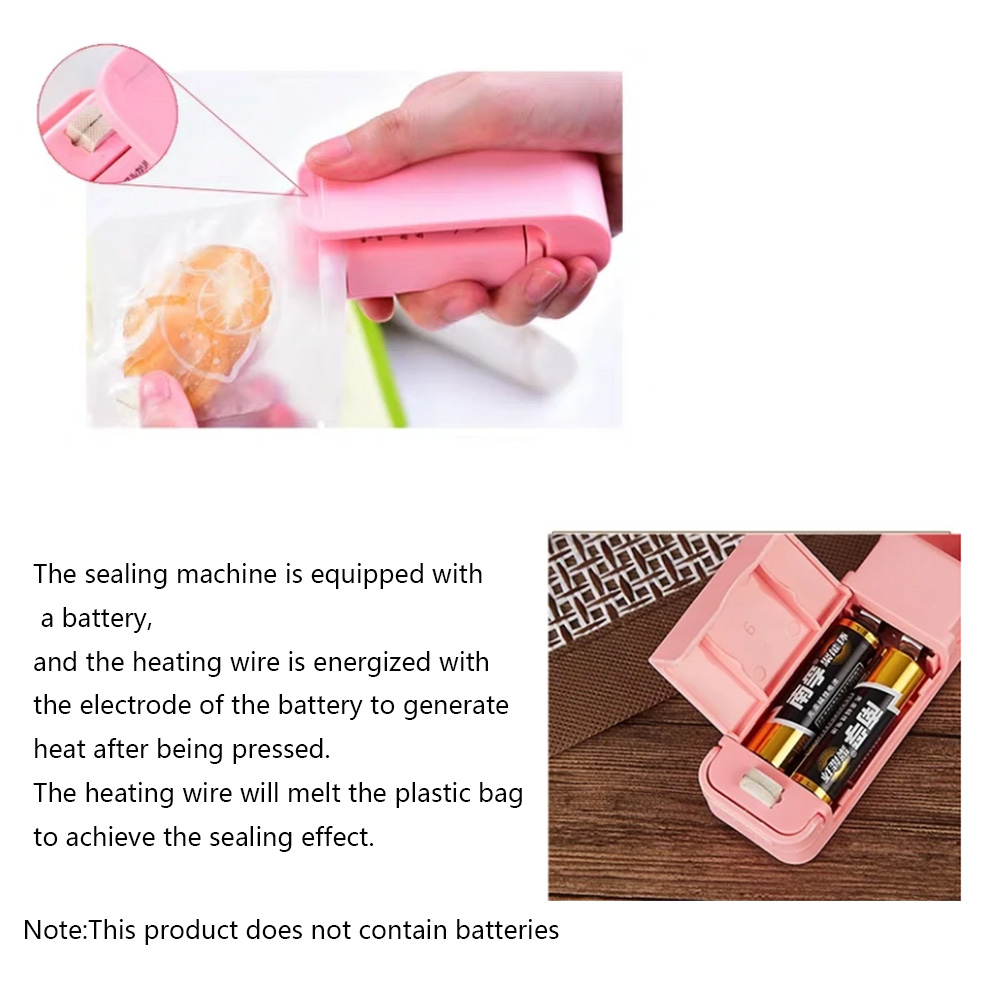 Mini Heat Sealer Machine Plastic Bag Sealer for Food Saver Storage Snack Kitchen Dining appliances