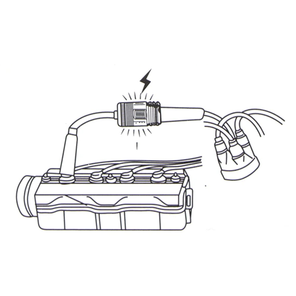 In-Line Spark Plug Engine Ignition Tester Fool-Proof  Pick Up Coil Armature Diagnostic Detector Tool