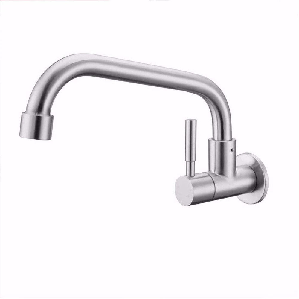In-wall SUS304 Stainless steel Faucet Sink cold water Faucet Single Hole Faucet Single Handle