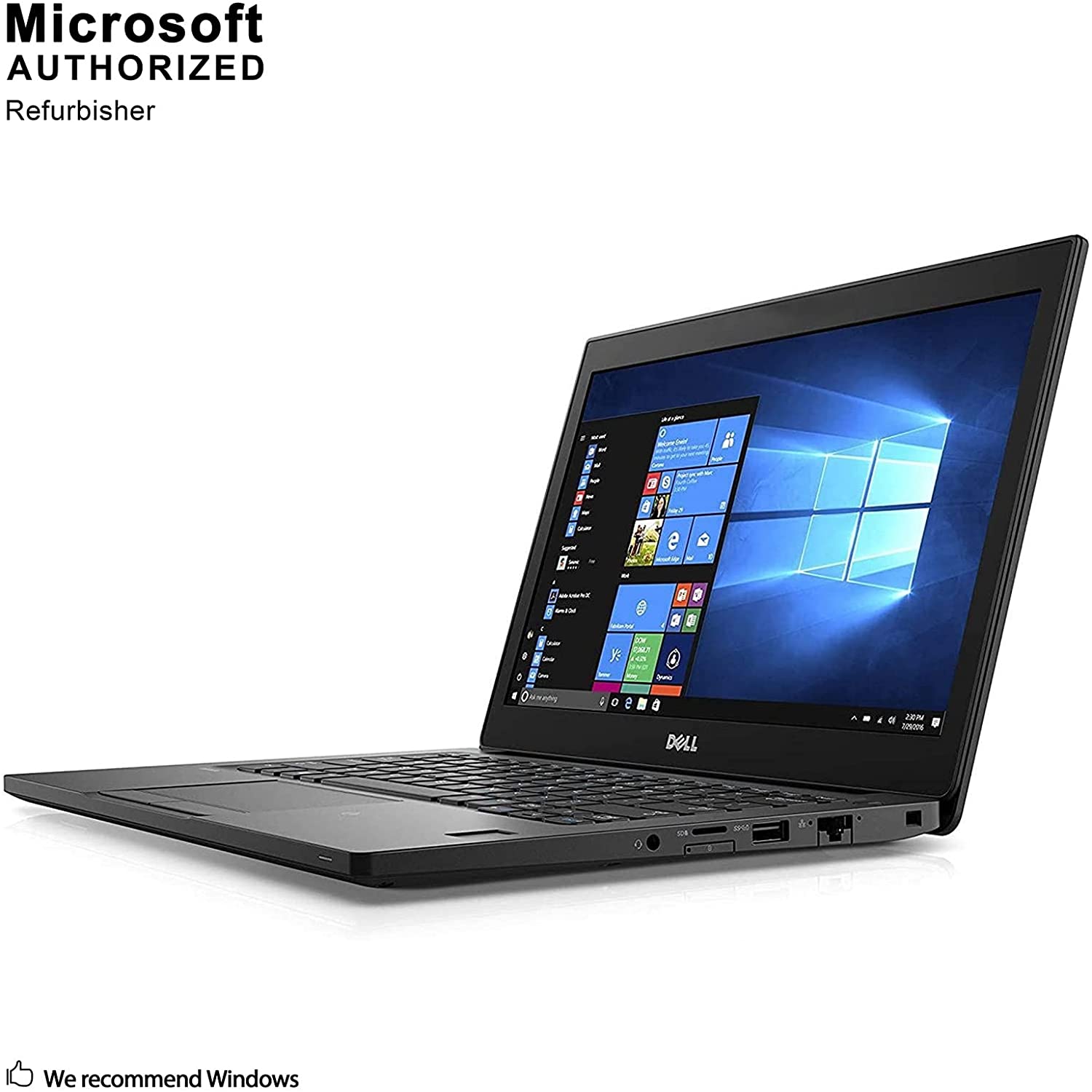 Refurbished Dell Latitude 7280 Laptop | Intel Core i5 7th Gen | 8G RAM | 256GB SSD | 12.5” HD | Windows 10 Laptops Notebook Computers