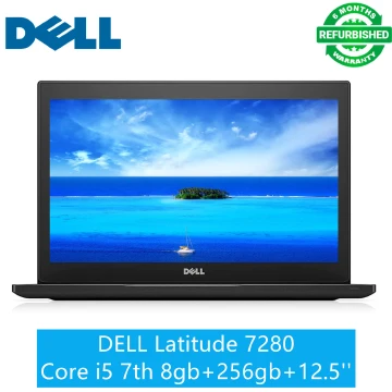 Refurbished Dell Latitude 7280 Laptop | Intel Core i5 7th Gen | 8G RAM | 256GB SSD | 12.5”