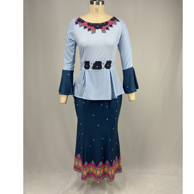 2021 High quality Summer African Dress dress For Women Ankara Long Dress Ladies Patchwork Robe Africaine Femme Clothes