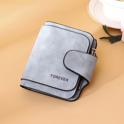 2021 High quality Vintage Women Wallet Small Zipper Coin Purse PU Leather Female Wallet Brand Designer Women Purse