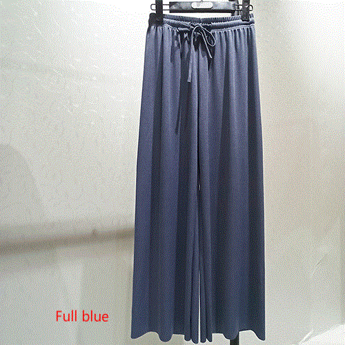 2021 High quality Soft Comfort Women Pants  New High Waist Casual Summer Slacks Pants Women Ice Silk Ankle-Length Long Trousers Female Slacks