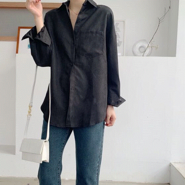 2021 High quality White Blouse Women Suede Long Sleeve Formal Shirt  Autumn Lapel Ladies Blouse Streetwear 8866