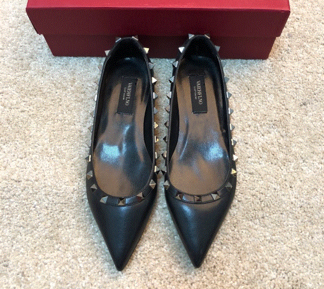 2021 High quality women shoes flat rivets shoes PU leather Ballet shoes flat heels boat shoes single shoes 34-43