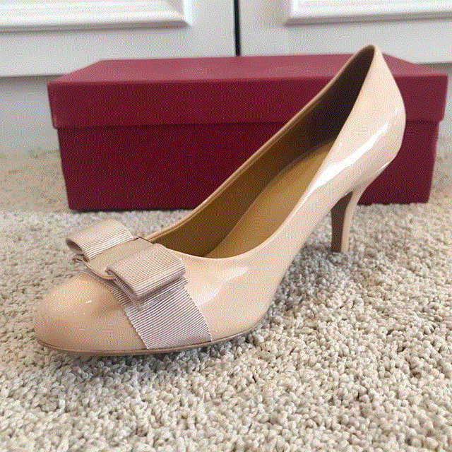 2021 High quality Ballet flat shoes leather round head shallow bow versatile single shoes women's leather bow womens