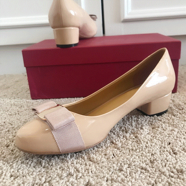 2021 High quality Ballet flat shoes leather round head shallow bow versatile single shoes women's leather bow womens